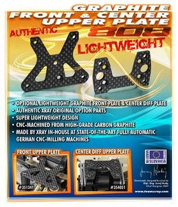 Xray Graphite Center Diff Mounting Plate --- Replaced With #354057 (XR354051)