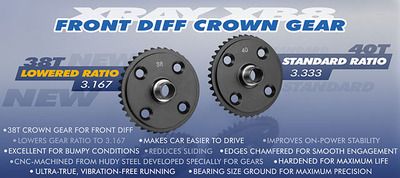 Xray Front Diff Large Bevel Gear 38T (XR355038)