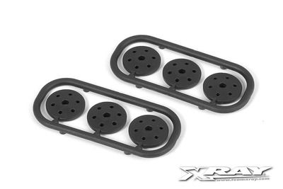 Xray Shock Piston Set 6-Hole (1.2; 1.3; 1.4mm) - Delrin - V3 (XR358033)