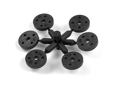 Xray 4-Hole Composite Shock Piston Set - Straight - Wide (2) (XR358037)