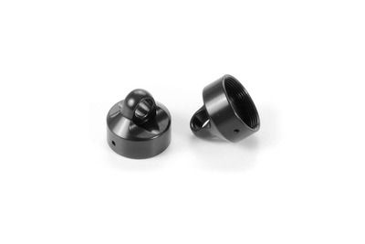 Xray XB8 Alu Shock Cap Nut - Swiss 7075 T6 - Black Coated (2) (XR358053)