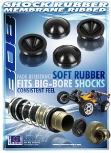 Xray Shock Rubber Membrane RiBBed (4) (XR358083)