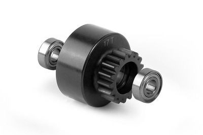 Xray Clutch Bell 17T With Oversized 5X12X4mm Ball-Bearings - V2 (XR358527)