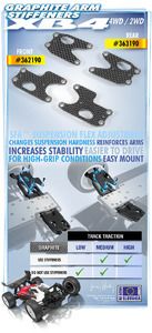 Xray Graphite Front Lower Arm Plate 1.6mm (L+R) (XR362190)