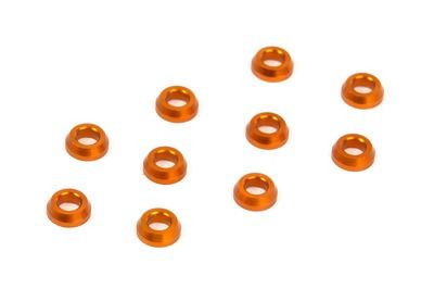 Xray Alu Conical Shim 3X6X2.0mm - Orange (10) (XR362280-O)