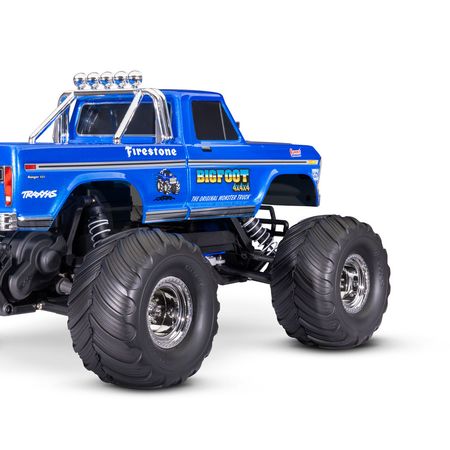 Traxxas Bigfoot HD BL-2S 1:10 2WD RTR Monster Truck, Blue (+ TQ 2-ch, BL-2S, 3300kV, 2S LiPo, USB-C Charger, Clipless Body) (TRX36334-4-R5)