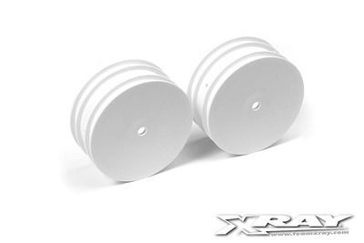 Xray 4wd Front Wheel Aerodisk With 14mm Hex - White - V2 (2) (XR369910)