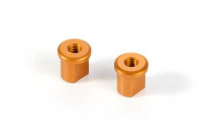 Xray Alu Eccentric Bushing 0.0mm - Orange (2) (XR372316-O)