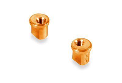 Xray Alu Eccentric Bushing 1.0mm - Orange (2) (XR372318-O)