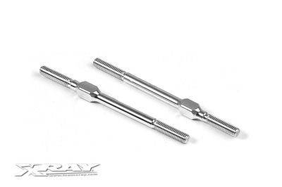 Xray Alu Adj. Turnbuckle M3X51 mm - Swiss 7075 T6 (2) --- Replaced With #372615-O (XR372615)