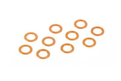 Xray Alu Shim 5.3X7.8X0.5mm - Orange (10) (XR373120-O)
