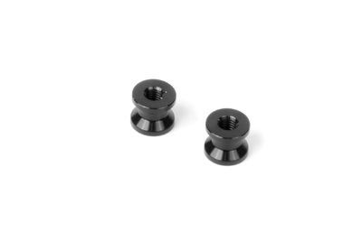 Xray Alu Mount 6.0mm - Black (2) (XR376366-K)