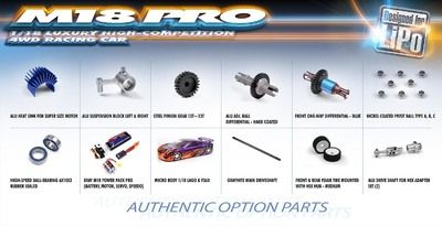 Xray Xray M18 Pro Lipo - 4wd Shaft Drive 1/18 Micro Car (XR380003)