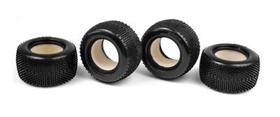 Xray Micro Truck M18T Pin Tire &amp; Insert (4+4) (XR389610)