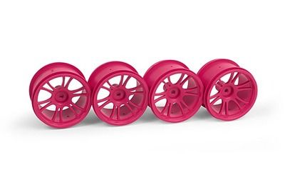 Xray Xray M18Mt Starburst Wheels - Pink (4) (XR389948)