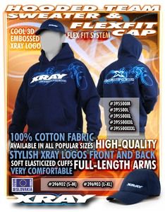 Xray Xray Sweater Hooded - Blue (Xxl) (XR395500XXL)