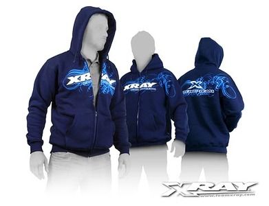 Xray Xray Sweater Hooded With Zipper - Blue (S) (XR395600S)
