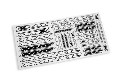 Xray Xray X12 Sticker For Body - White - V2 (XR397370)