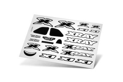 Xray Xray X1 Sticker For Body - White (XR397372)