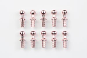 Tamiya Alu. 4mm Ball Connect Pink X10 ( THC 40512)