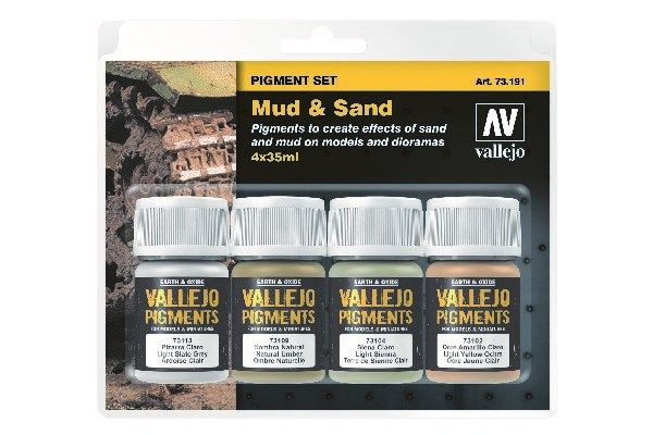 AV Vallejo Pigment Set - Mud &amp; Sand (VAL73191)