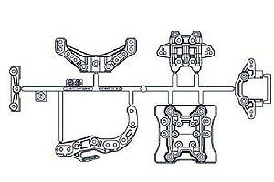 Tamiya Ff-03 M Parts (Damper Stay) ( THC 51422)