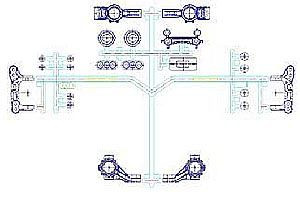 Tamiya M-05Ra F Parts (Upright) ( THC 51425)