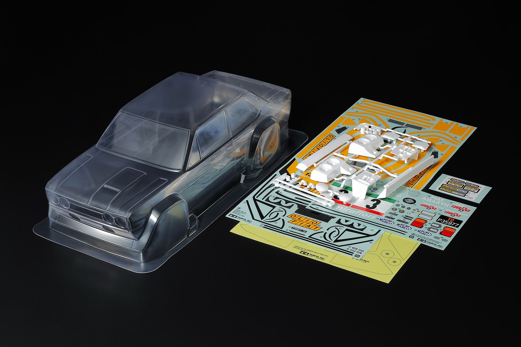 Tamiya Fiat 131 Abrath Rally OLIO Fiat Body Parts Set ( THC 51710)