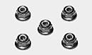 Tamiya 4mm Flange Lock Nut Blue ( THC 53159)