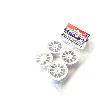 Tamiya Narrow White Mesh Wheels (2mm Offset) 4 Pcs ( THC 53468)