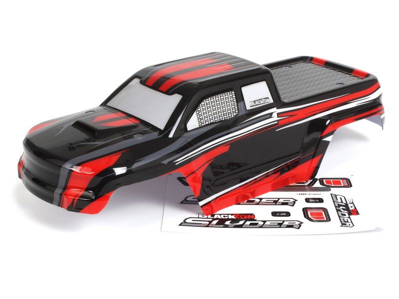 Blackzon Slyder MT Body (Black/Red) (BL540190)