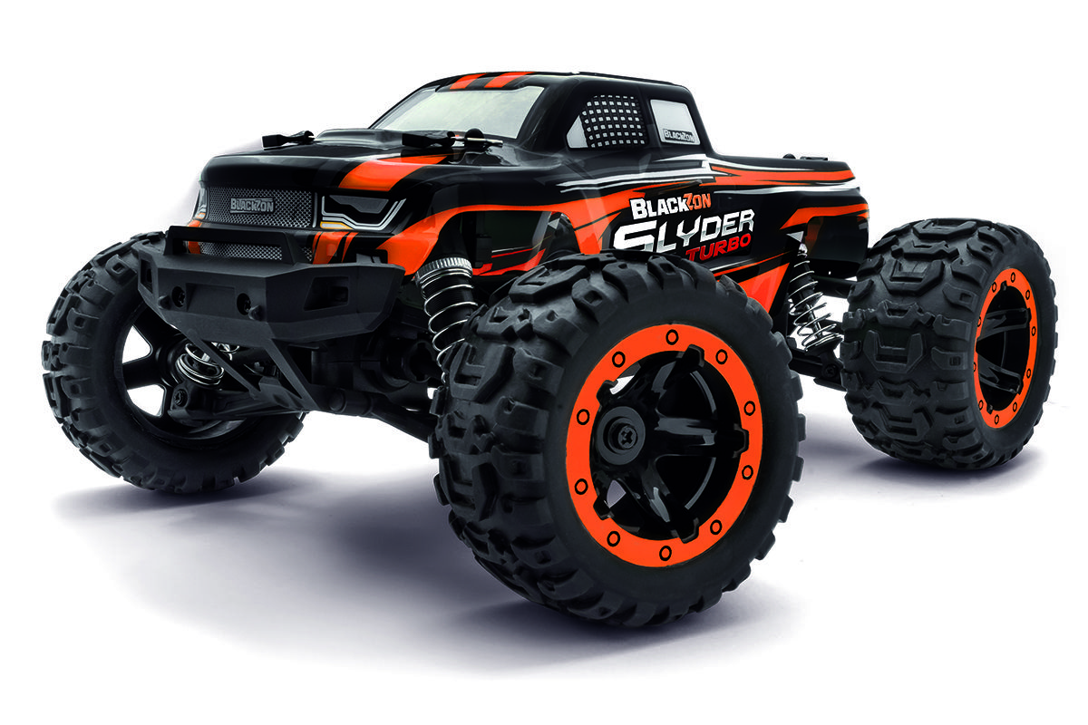 BlackZon Slyder MT Turbo 4wd Monster Truck RTR Brushless - Orange (540210)