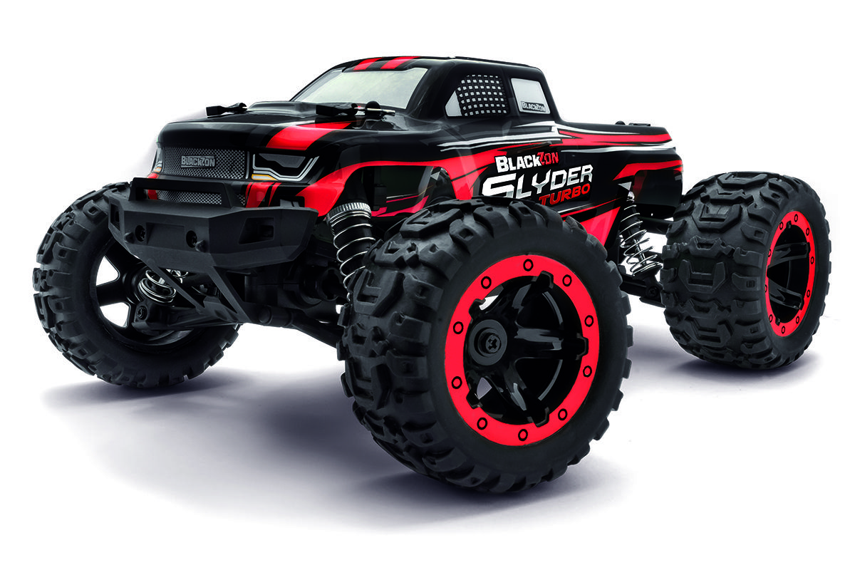 BlackZon Slyder MT Turbo 4wd Monster Truck RTR Brushless - Red (540211)