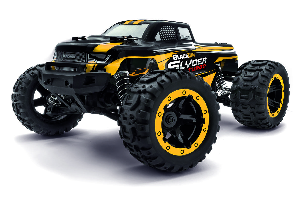 BlackZon Slyder MT Turbo 4wd Monster Truck RTR Brushless - Yellow (540213)