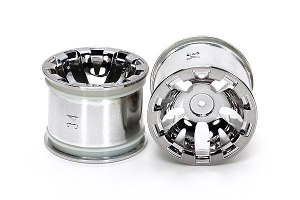 Tamiya T3-01 Chrome Whl 4 Wps Tire R ( THC 54833)