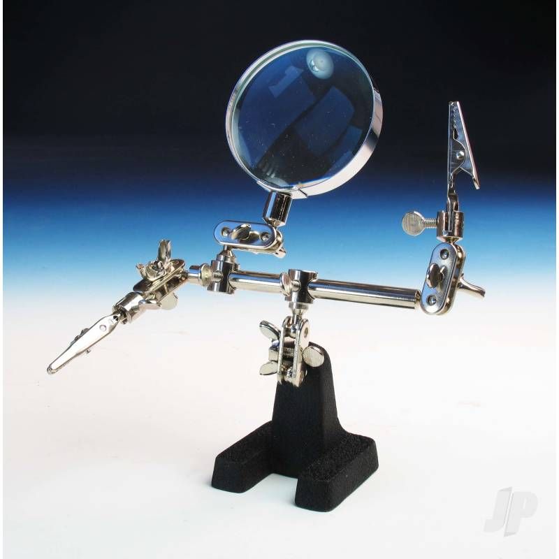 Model Craft Helping Hand With Glass Magnifier (SHSPCL2228)