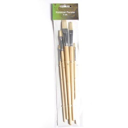 Artino Artist Brush Set Natural Handle 5pcs (561821)