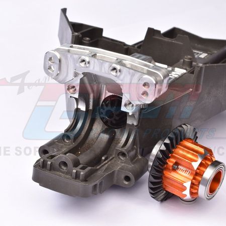 GPM Racing Traxxas X-Maxx, XRT Medium Carbon Steel 32/10T Front &amp; Rear Differential Set (XRT1032TS-BK)