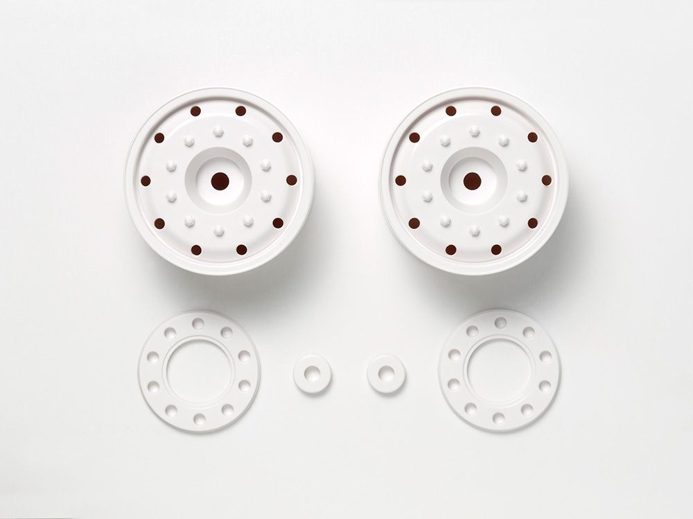 Tamiya Truck Wheels 30mm/Hex/White x2 ( THC 56543)