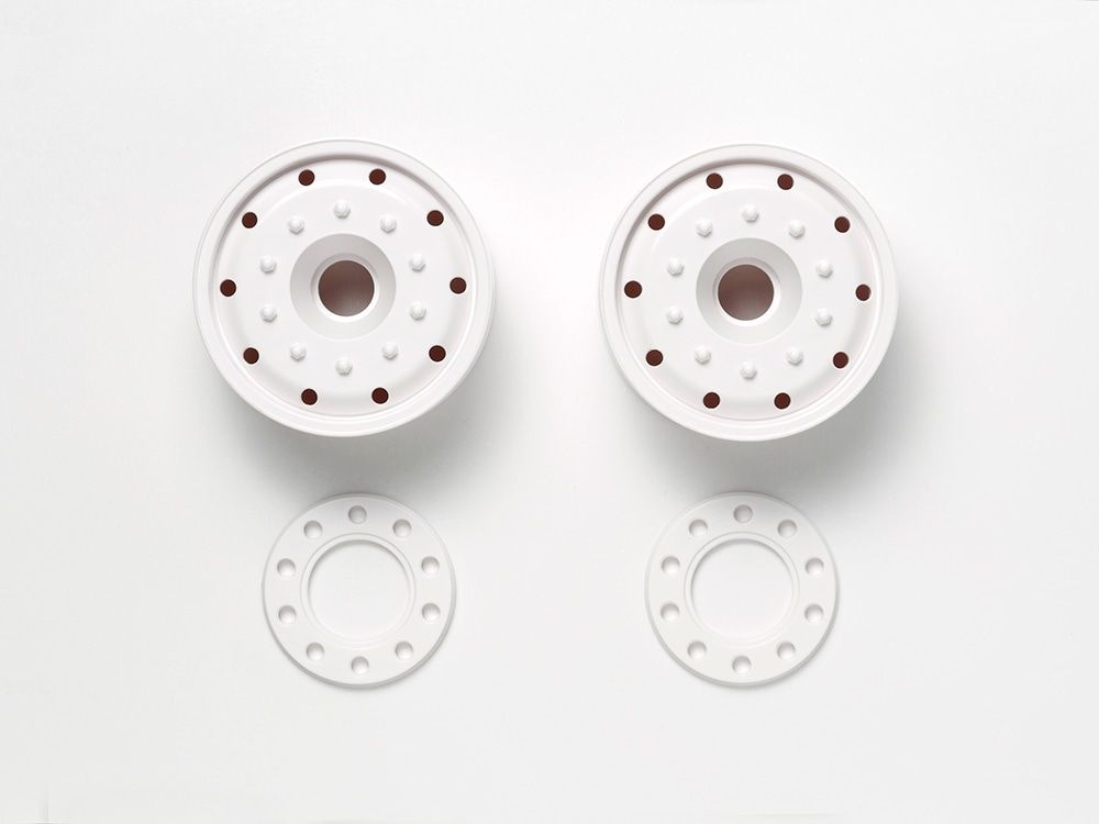 Tamiya Truck BB Wheels 30mm/White x2 ( THC 56544)