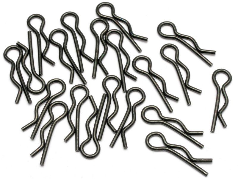 HPI Body Clip (8Mm/Black/20Pcs) (HP6203)