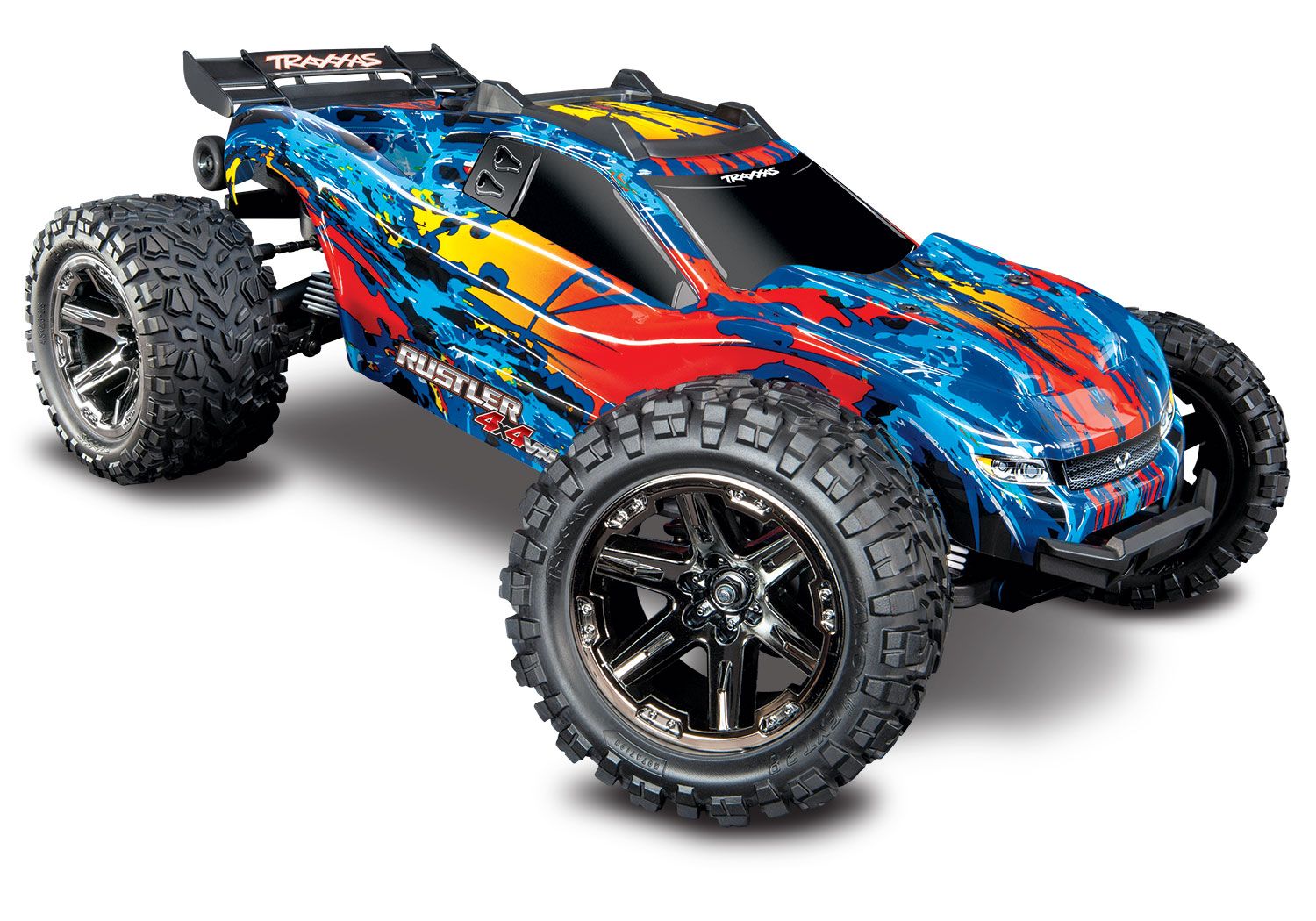 Traxxas Rustler 4X4 VXL - Red (TRX67076-4-RED)