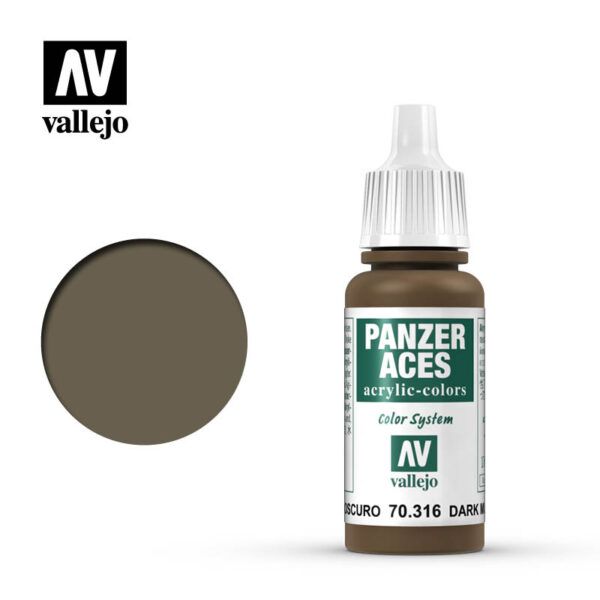 AV Vallejo Panzer Aces 17ml - Dark Mud (VAL316)