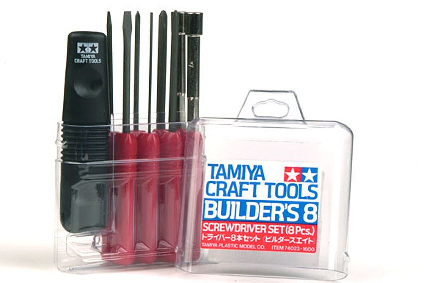 Tamiya BUILDER&#039;S 8 pc Screwdriver set ( THC 74023)