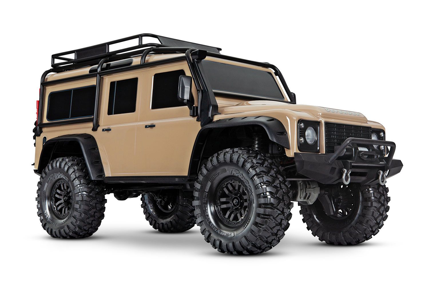 Traxxas TRX-4 Land Rover Defender 1:10 4X4 Trail Crawler - Sand - Clipless Body (TRX82256-4-SAND)