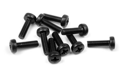Xray Screw Phillips M3X10  (10) (XR907310)