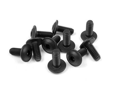 Xray Hex Screw Flanged Sh M4X10  (10) (XR911410)