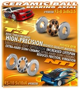 Xray Ceramic Ball-Bearing Axial F3-8 3X8X3.5 (XR930238)