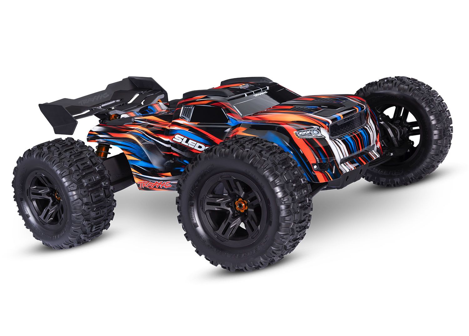 Traxxas Sledge Belted 1:8 4WD VXL-6S Brushless Monster Truck - Orange (TRX95096-4-ORNG)