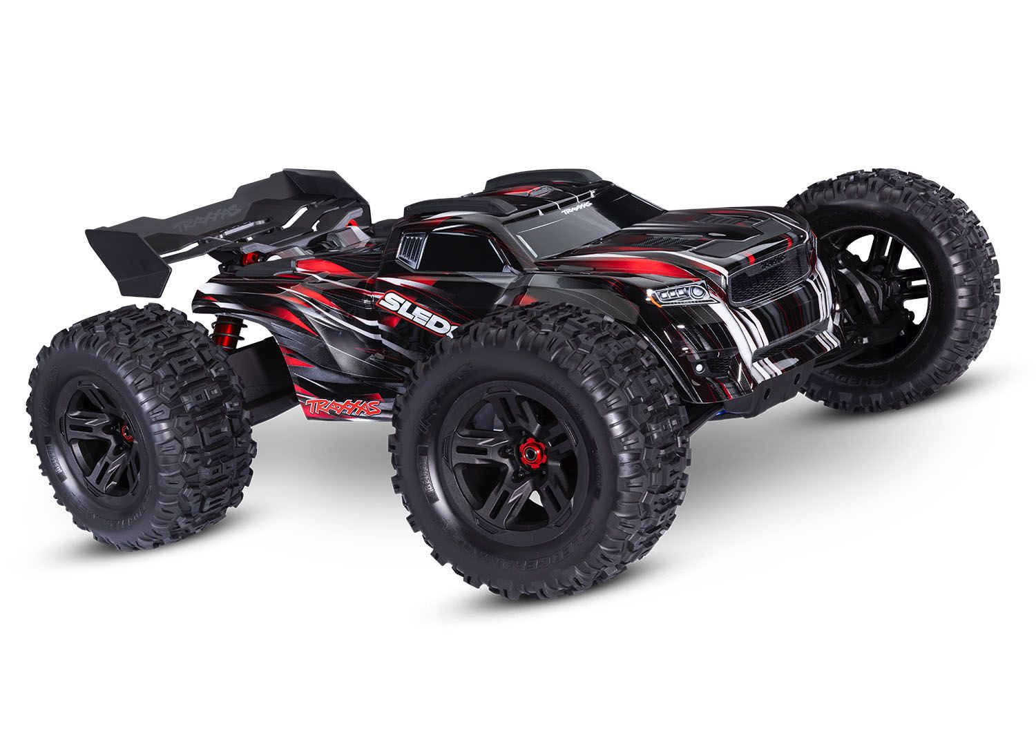Traxxas Sledge Belted 1:8 4WD VXL-6S Brushless Monster Truck - Red (TRX95096-4-RED)